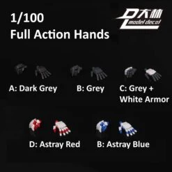 DL MODELFULL ACTION HANDS 1/100