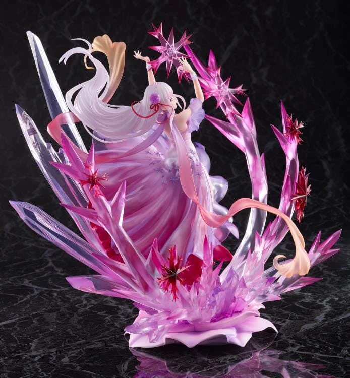 Re Zero Starting Life In Another World Frozen Emilia (Crystal Dress Ver.) 1/7 Scale Shibuya Scramble Figure - Image 3