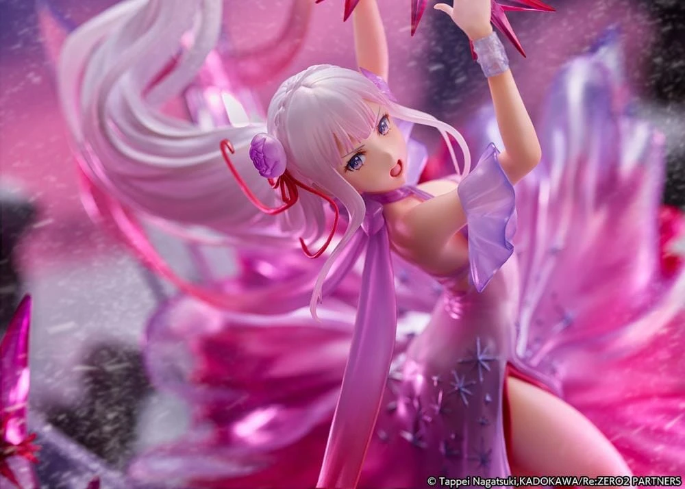 Re Zero Starting Life In Another World Frozen Emilia (Crystal Dress Ver.) 1/7 Scale Shibuya Scramble Figure - Image 12