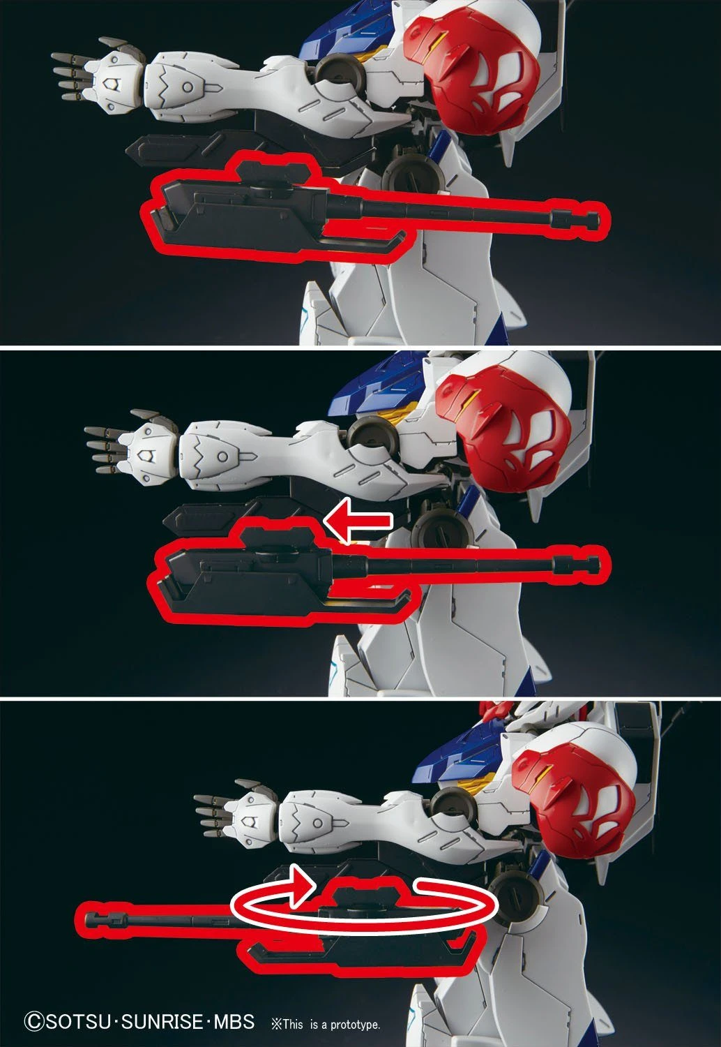 #01 Gundam Barbatos Lupus "Gundam IBO", Bandai IBO Full Mechanics 1/100 - Image 8