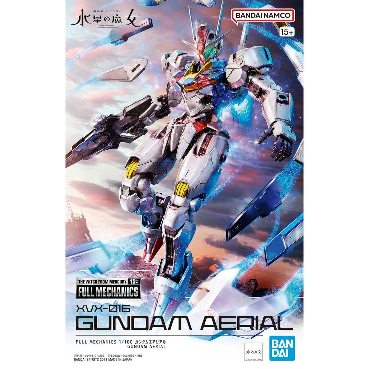 Bandai Mobile Suit Gundam The Witch From Mercury Full Mechanics 1/100 Gundam Aerial - Image 2