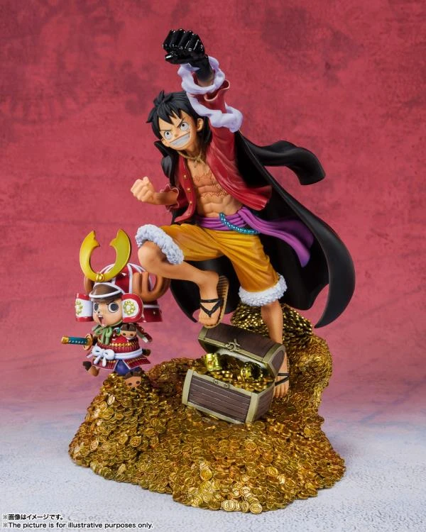 Bandai One Piece FiguartsZERO Monkey D. Luffy (WT100 Commemorative: Daikaizoku Hyakkei) - Image 4