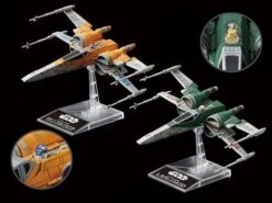 Bandai Star Wars Poe's X-Wing & X-Wing Fighter (The Rise Of Skywalker) 1/144 Scale Model Kit Set