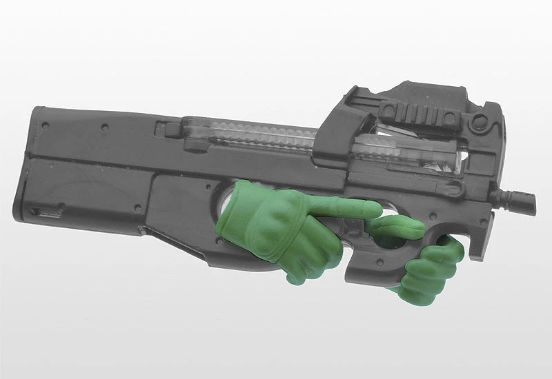 Little Armory LAOP07 Figma Tactical Gloves 2 Revolver Set (Green) - Image 4
