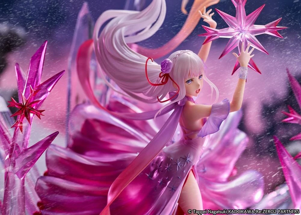Re Zero Starting Life In Another World Frozen Emilia (Crystal Dress Ver.) 1/7 Scale Shibuya Scramble Figure - Image 11
