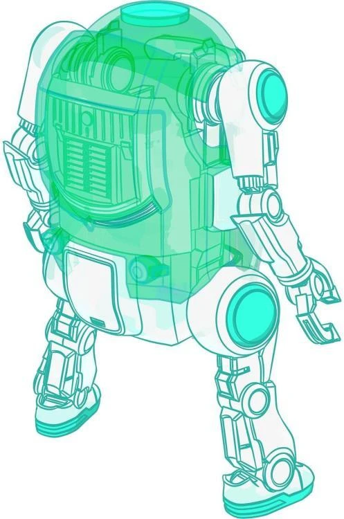 35 Mechatro WeGo Robots Cream Soda & Crystal Gold Model Kit Set - Image 5