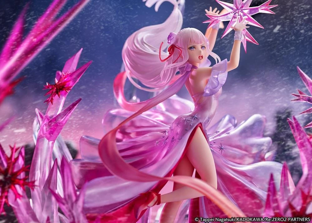 Re Zero Starting Life In Another World Frozen Emilia (Crystal Dress Ver.) 1/7 Scale Shibuya Scramble Figure - Image 13
