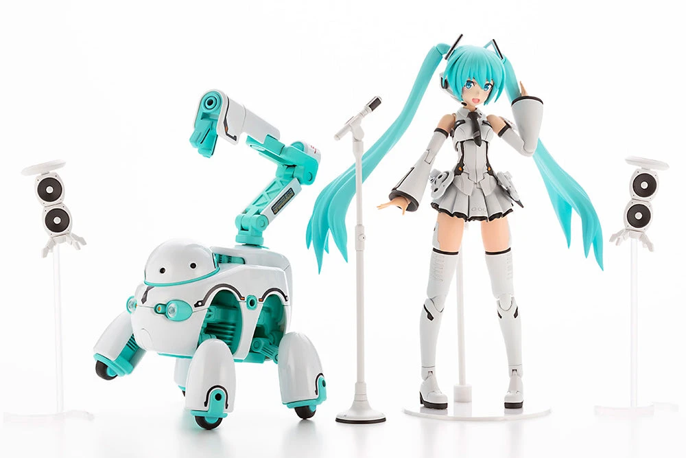 Kotobukiya Vocaloid Frame Music Girl Hatsune Miku (Maruttoys Ver.) & Tamotu (Miku Ver.) Model Kit Set - Image 14