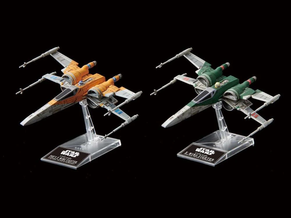 Bandai Star Wars Poe's X-Wing & X-Wing Fighter (The Rise Of Skywalker) 1/144 Scale Model Kit Set - Image 3