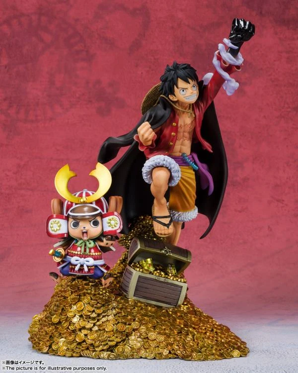 Bandai One Piece FiguartsZERO Monkey D. Luffy (WT100 Commemorative: Daikaizoku Hyakkei) - Image 3