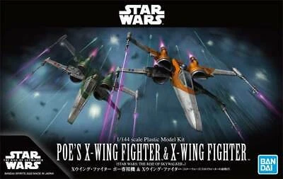 Bandai Star Wars Poe's X-Wing & X-Wing Fighter (The Rise Of Skywalker) 1/144 Scale Model Kit Set - Image 2