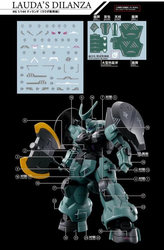 C83 TWFM HG Dilanza (Guel & Lauda) Decal Sheet - Image 5
